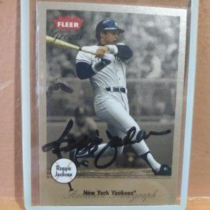 SOLD!  Reggie Jackson Autograph Sold at recent Burbank Card show in Anaheim